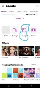 picsart collage maker tools